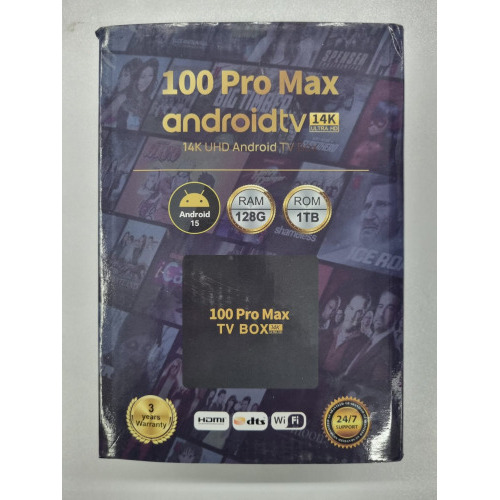 100 Pro Max 14K Android TV Box